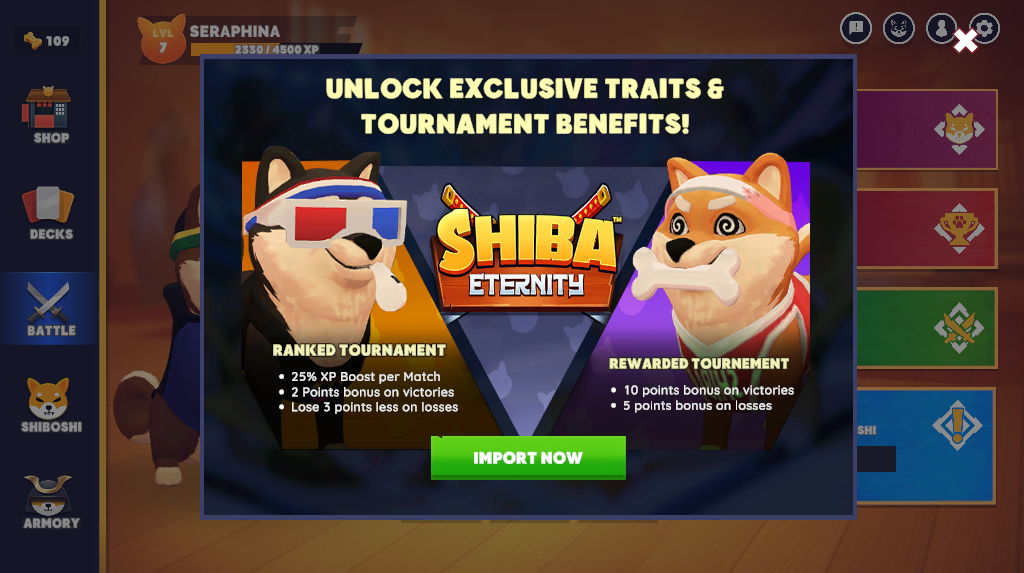 New NFT Power Hits Shiba Eternity — Shiboshis Take the Lead